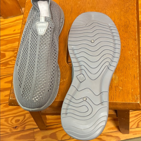 Gray Mesh Slip-On Sneakers - Picture 4 of 4